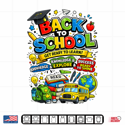 Design Back to School Supplies First Day of School Student Teacher Shirt