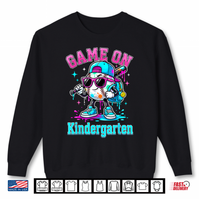 Sweatshirt Game On Kindergarten Baseball Drip Ice Cream Player Kid Shirt