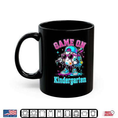 Mug Game On Kindergarten Baseball Drip Ice Cream Player Kid Shirt