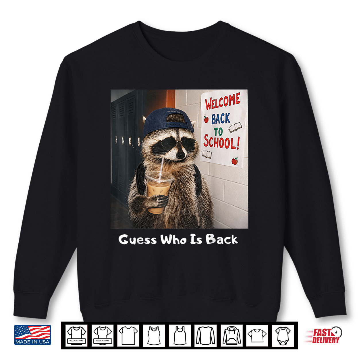 Guess Who Is Back Funny Raccoon Meme Back To School Quote Shirt Guess Who Is Back Funny Raccoon Meme Back To School Quote Shirt