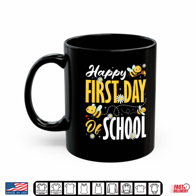 Happy First Day Of School Bees Back To School Students Kids Shirt 3 Mug Happy First Day of School Bees Back to School Students Kids Shirt