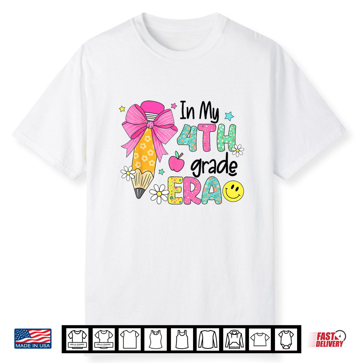 In My Fourth Grade Era Back To School Groovy Teachers Shirt In My Fourth Grade Era Back To School Groovy Teachers Shirt