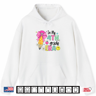 In My Fourth Grade Era Back To School Groovy Teachers Shirt 1 Hoodie In My Fourth Grade Era Back to School Groovy Teachers Shirt