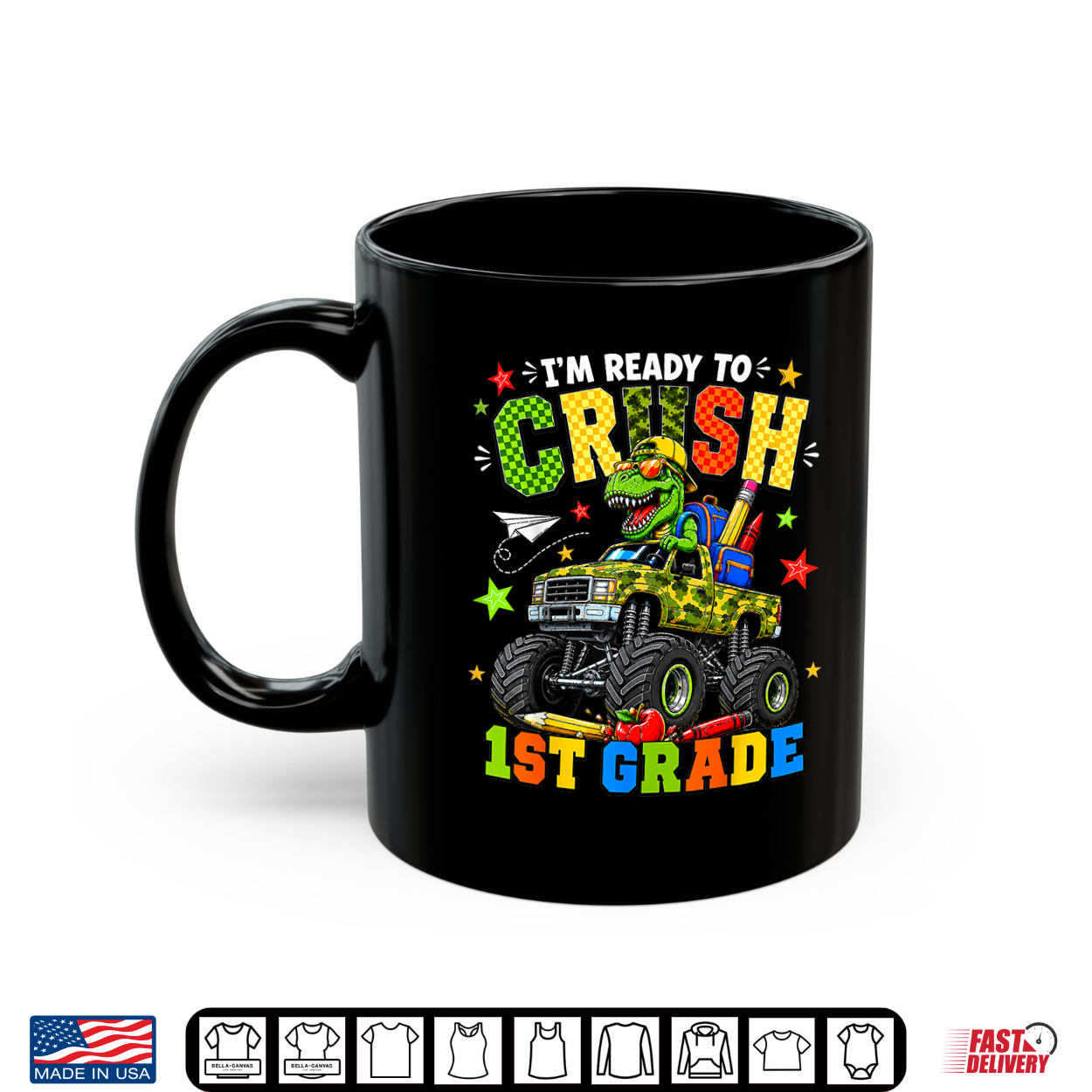 I’M Ready To Crush 1St Grade First Day Of First Grade Kid Shirt I’M Ready To Crush 1St Grade First Day Of First Grade Kid Shirt
