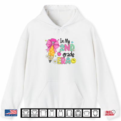 Hoodie In My Second Grade Era Back to School Groovy Teachers Shirt
