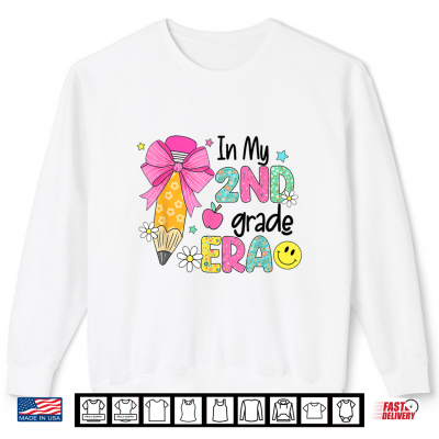 Sweatshirt In My Second Grade Era Back to School Groovy Teachers Shirt