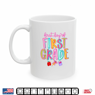Preppy First Day Of 1St Grade Back To School Kid Shirt 3 Mug Preppy First Day of 1st Grade Back to School Kid Shirt