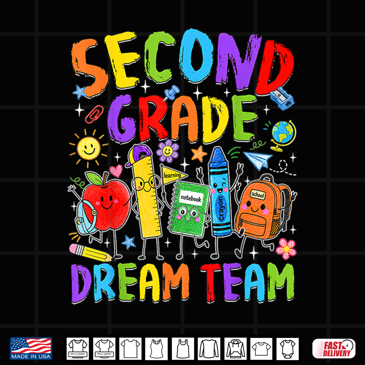 Second Grade Dream Team Back To School 2Nd Grade Teacher Kid Shirt Second Grade Dream Team Back To School 2Nd Grade Teacher Kid Shirt