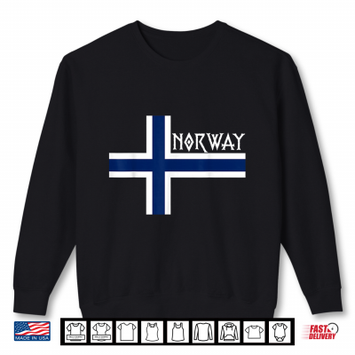 Sweatshirt Norway Flag Norwegian Pride Norge Men Women Kids Shirt