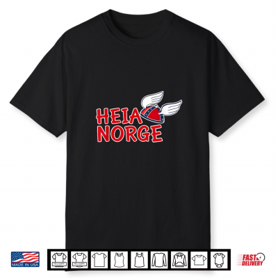 Norwegian Viking Helmet Heia Norge Go Norway Shirt