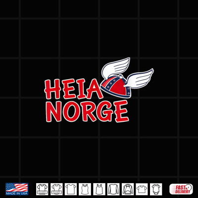 Design Norwegian Viking Helmet Heia Norge Go Norway Shirt
