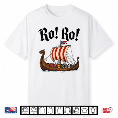Ro Ro Viking Ship Norway Norwegian Flag Norge Men Women Kids Shirt