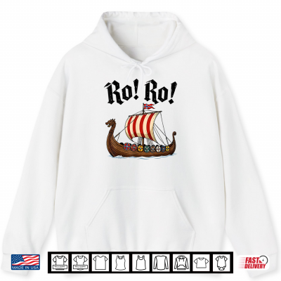 Hoodie Ro Ro Viking Ship Norway Norwegian Flag Norge Men Women Kids Shirt