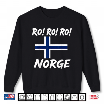 Sweatshirt Ro Ro Ro Norwegian Viking Norway Flag Norge Patriotic Shirt
