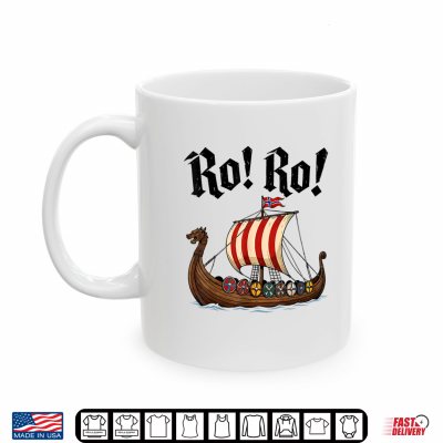 Mug Ro Ro Viking Ship Norway Norwegian Flag Norge Men Women Kids Shirt
