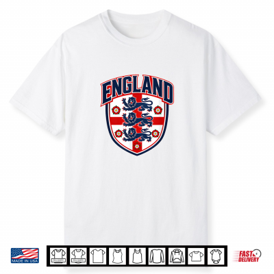 England Shirt With English Flag Men Women Kids England Shirt