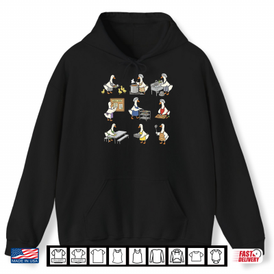 Hoodie Cute Silly Goose Lunch Lady Cafeteria Worker School Staff Shirt