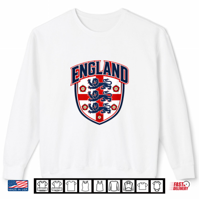 Sweatshirt England Shirt with English Flag Men Women Kids England Shirt