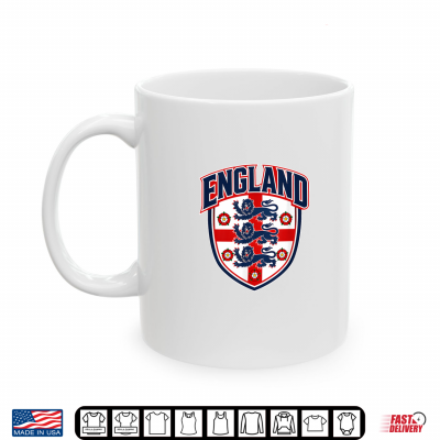 Mug England Shirt with English Flag Men Women Kids England Shirt