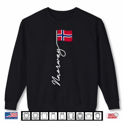 Sweatshirt Norge Norway Flag Norwegian Nordic Signature Men Women Kids Shirt