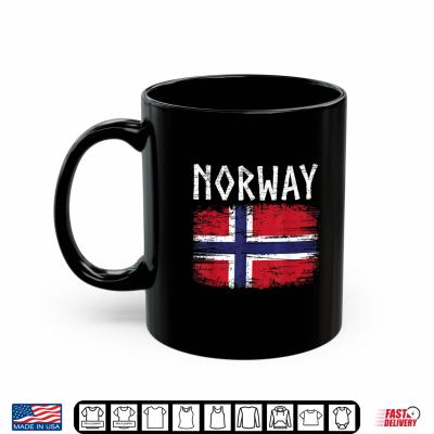 Mug Norway with Norwegian Flag Men Women Kids Shirt