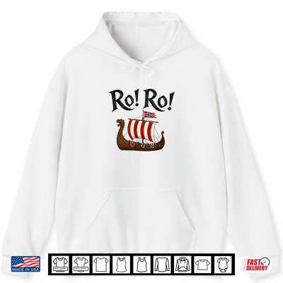 Hoodie Ro Ro Norwegian Viking Ship Norway Flag Norse Heritage Shirt