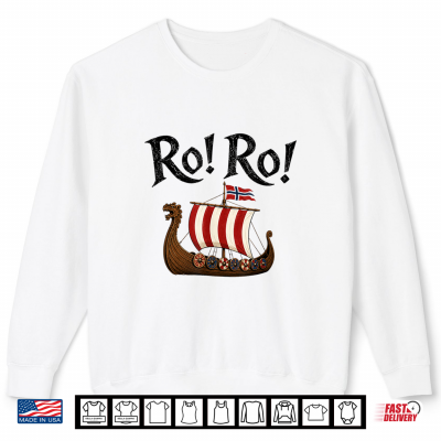 Sweatshirt Ro Ro Norwegian Viking Ship Norway Flag Norse Heritage Shirt