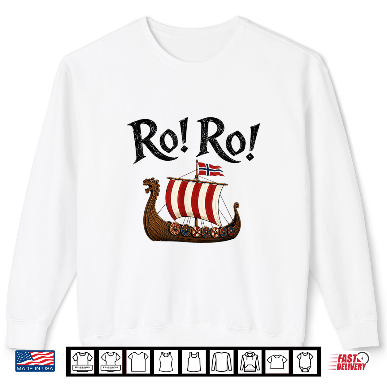Ro Ro Norwegian Viking Ship Norway Flag Norse Heritage Shirt