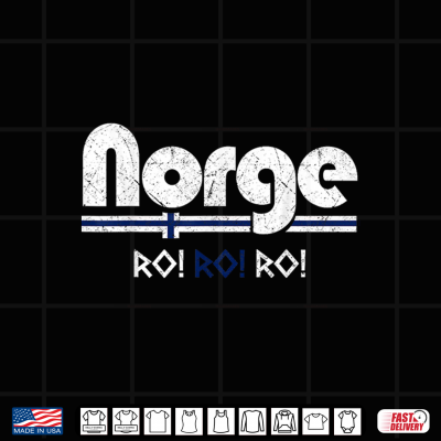 Design Ro Ro Ro Norway Flag Norge Norwegian Viking Men Women Kid Shirt