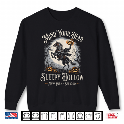 Sweatshirt Vintage Mind Your Head Sleepy Hollow Headless Horseman Shirt