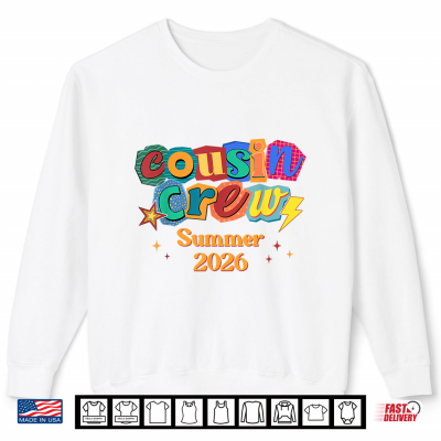 Cousin Crew Retro Summer Vacation Family Trip Matching Kids Shirt 2 Sweatshirt Cousin Crew Retro Summer Vacation Family Trip Matching Kids Shirt