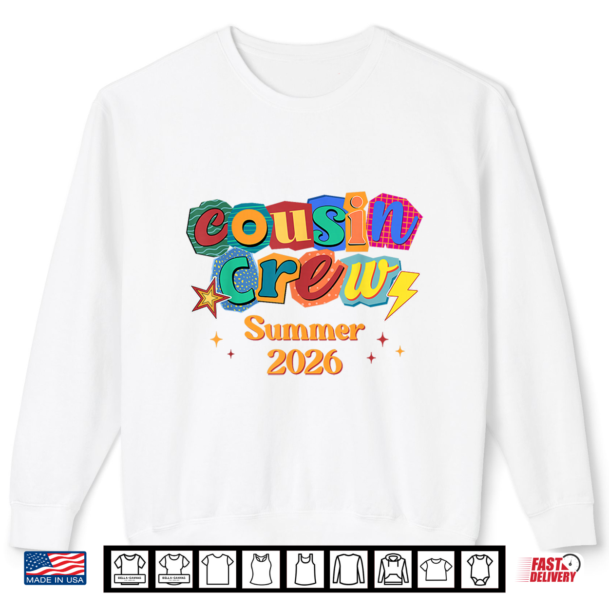 Cousin Crew Retro Summer Vacation Family Trip Matching Kids Shirt Cousin Crew Retro Summer Vacation Family Trip Matching Kids Shirt