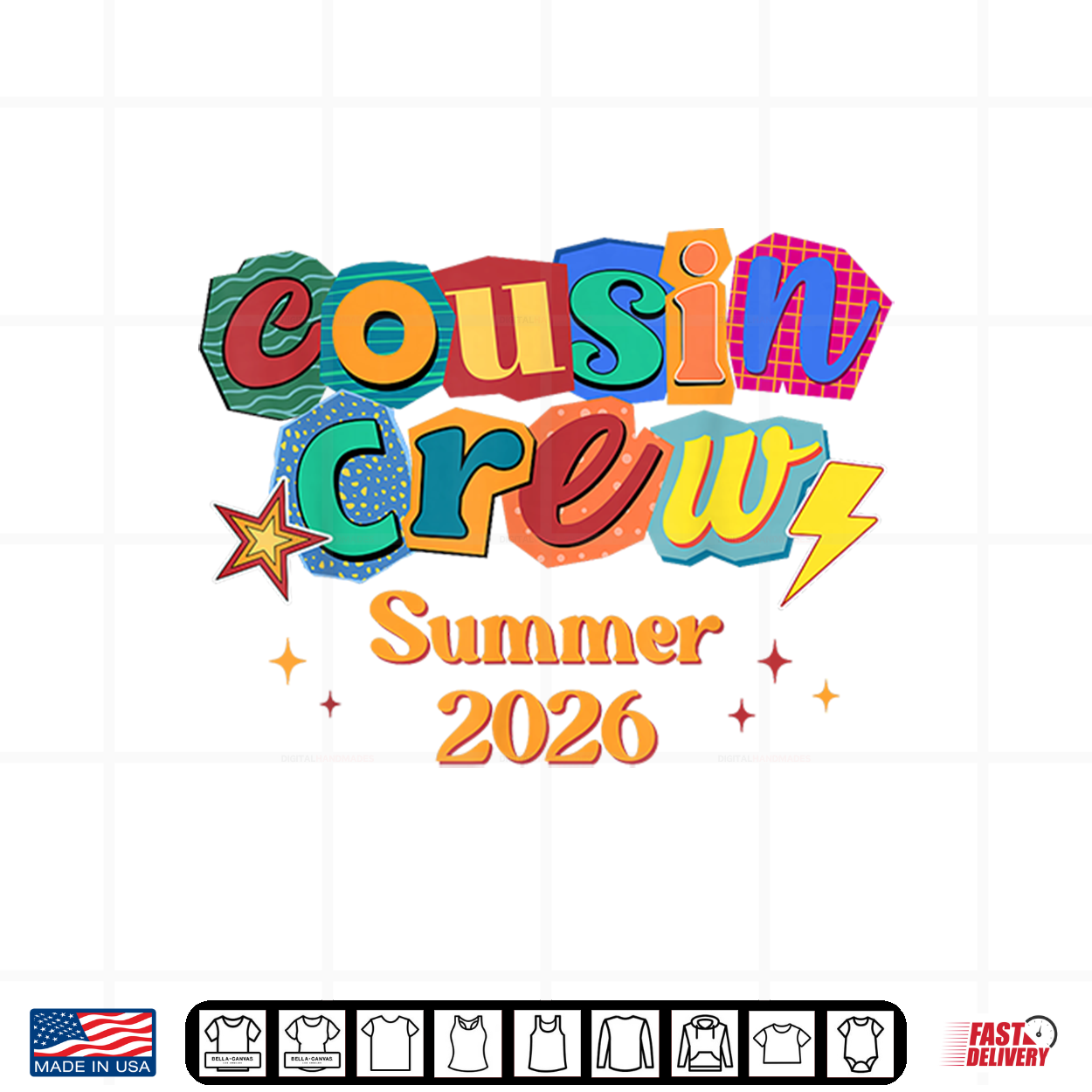 Cousin Crew Retro Summer Vacation Family Trip Matching Kids Shirt Cousin Crew Retro Summer Vacation Family Trip Matching Kids Shirt