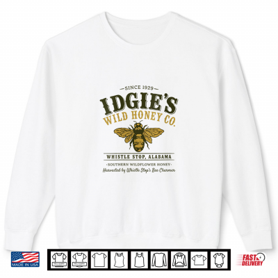 Sweatshirt Idgies Wild Honey Co Vintage Alabama Honeybee Graphic Shirt