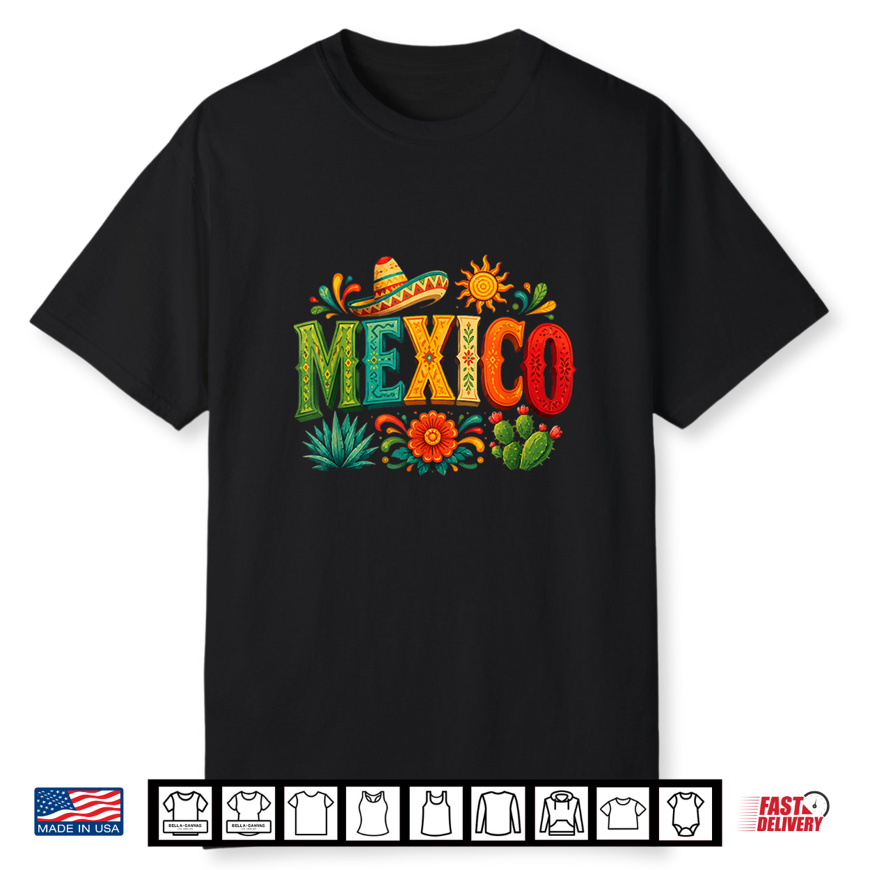 Mexico Vacation & Cruise With Sombrero Agave Sun Shirt Mexico Vacation & Cruise With Sombrero Agave Sun Shirt