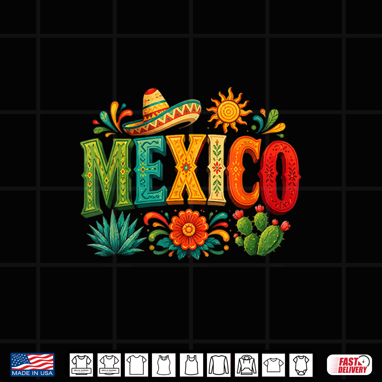 Mexico Vacation & Cruise With Sombrero Agave Sun Shirt Mexico Vacation & Cruise With Sombrero Agave Sun Shirt