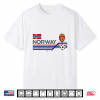 Norge Rowing Vintage Norway Letters Soccer Supporter Shirt