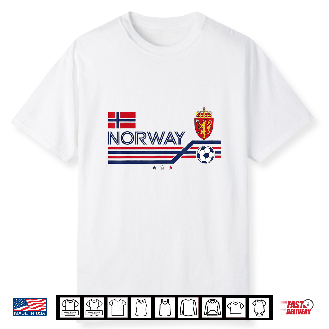 Norge Rowing Vintage Norway Letters Soccer Supporter Shirt Norge Rowing Vintage Norway Letters Soccer Supporter Shirt