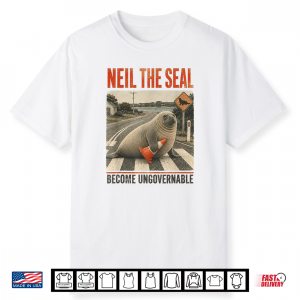 Neil The Seal Become Ungovernable Cute Animal Traffic Cone Shirt