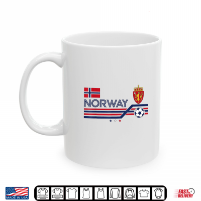 Norge Rowing Vintage Norway Letters Soccer Supporter Shirt 3 Mug Norge Rowing Vintage Norway Letters Soccer Supporter Shirt