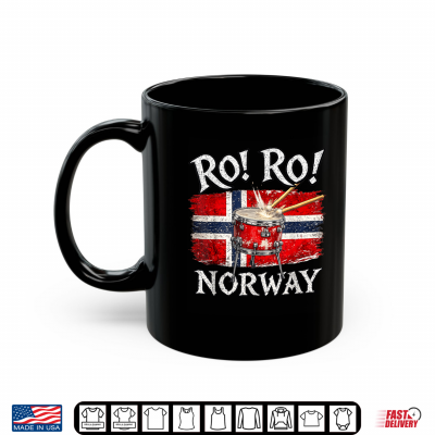 Mug Norwegian Viking Drum Row Norway Flag Scandinavian Culture Shirt