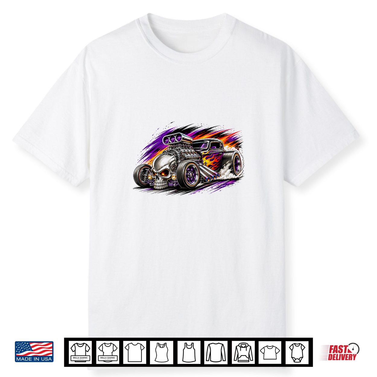 Skull Hot Rod Shirt Skull Hot Rod Shirt