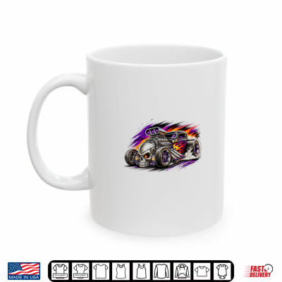 Skull Hot Rod Shirt 3 Mug Skull Hot Rod Shirt