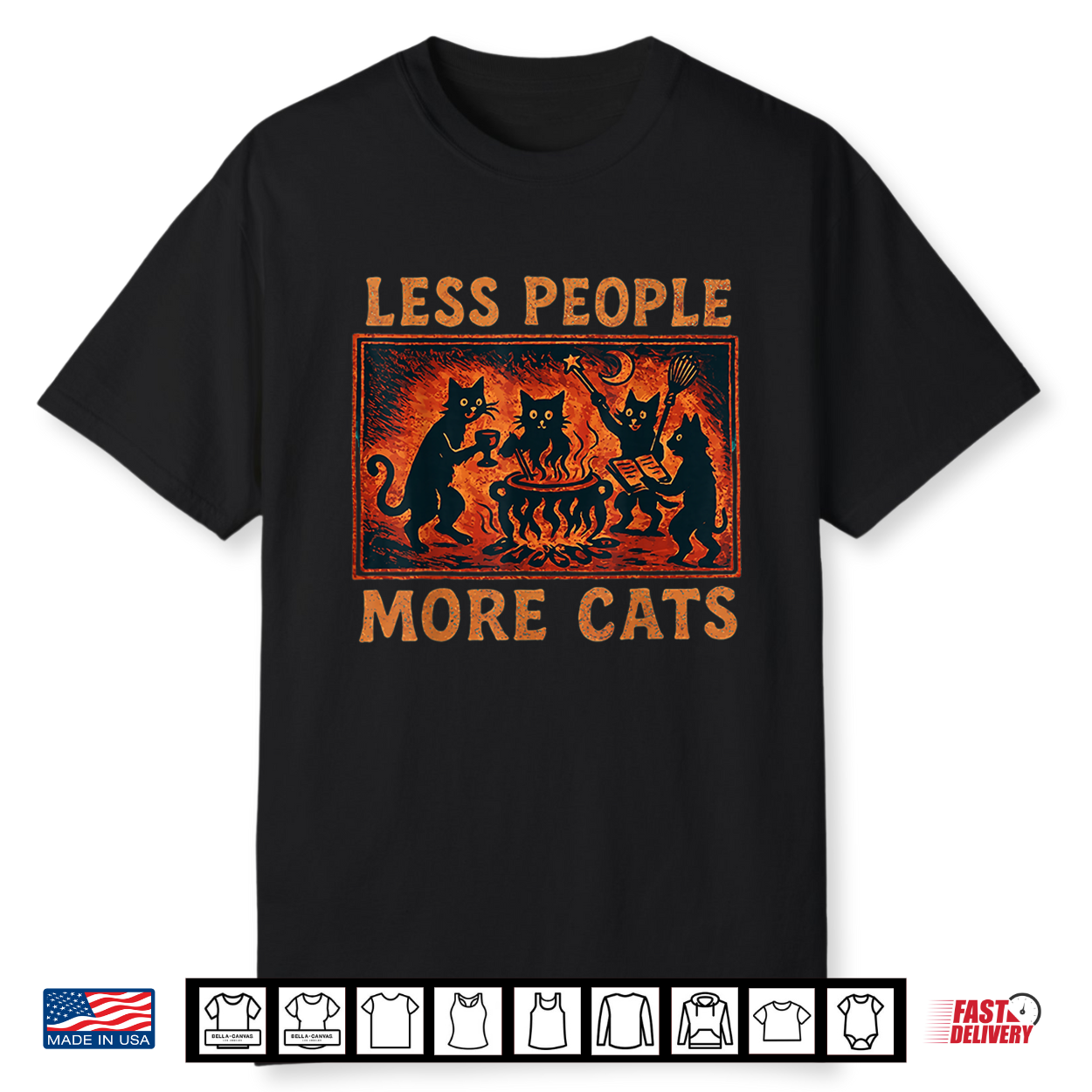 Vintage Less People More Cats Shirt Vintage Less People More Cats Shirt