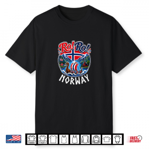 Vintage Norway Shirt And Norwegian Flag And Ro Ro Norge Gift Shirt