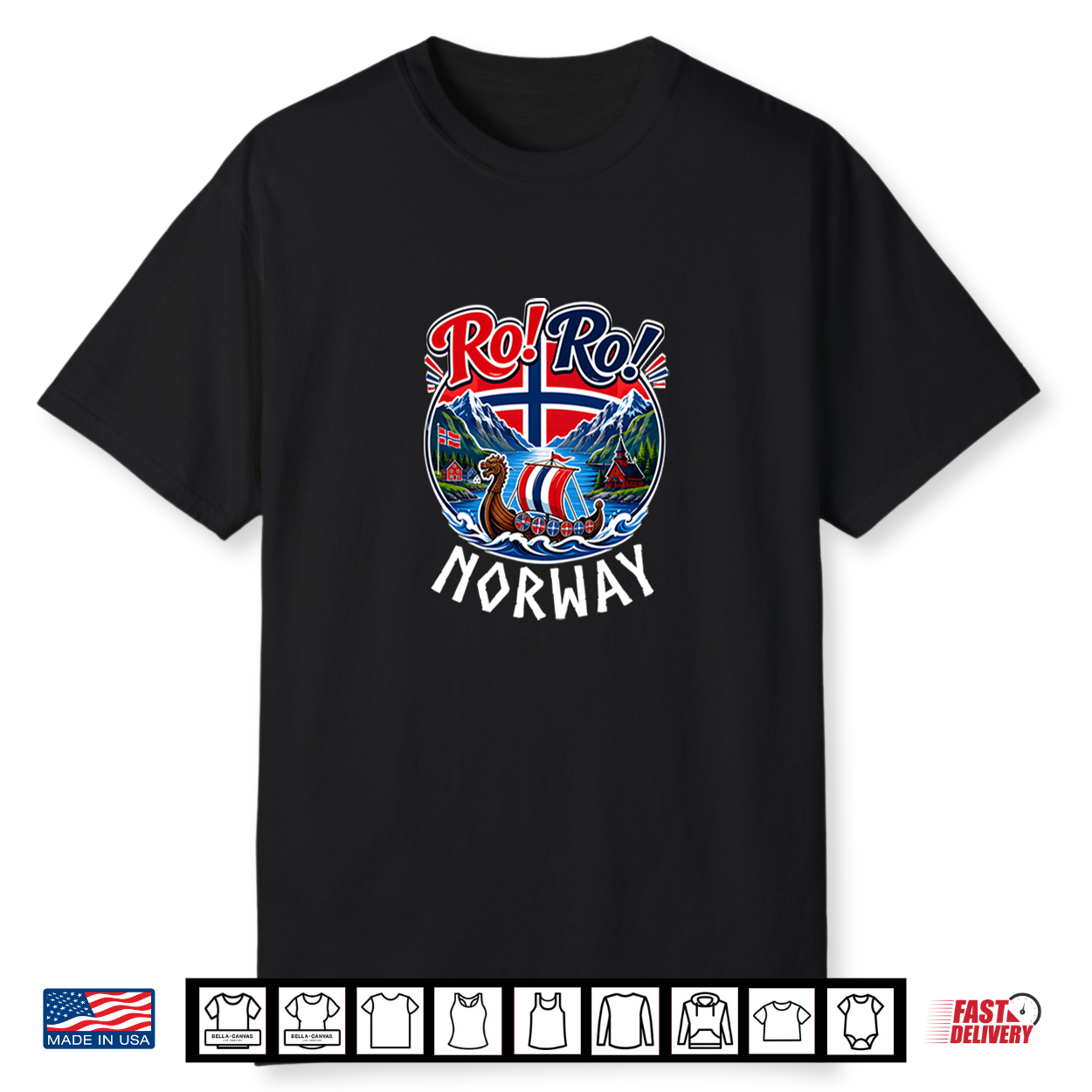 Vintage Norway Shirt And Norwegian Flag And Ro Ro Norge Gift Shirt