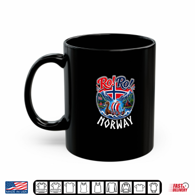 Mug Vintage Norway Shirt and Norwegian Flag and Ro Ro Norge Gift Shirt