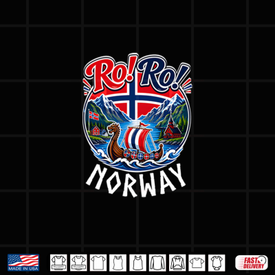 Design Vintage Norway Shirt and Norwegian Flag and Ro Ro Norge Gift Shirt