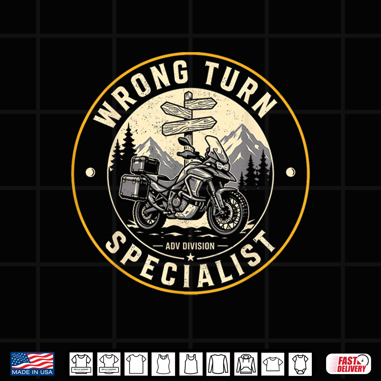 Wrong Turn Specialist Motorcycle Adventure Adv Biker Vintage Shirt Wrong Turn Specialist Motorcycle Adventure Adv Biker Vintage Shirt