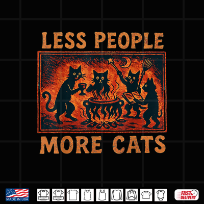 Vintage Less People More Cats Shirt 4 Design Vintage Less People More Cats Shirt
